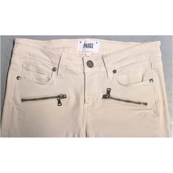 Indio Zip French Vanilla PAIGE Anthropologie jeans - Picture 4 of 7